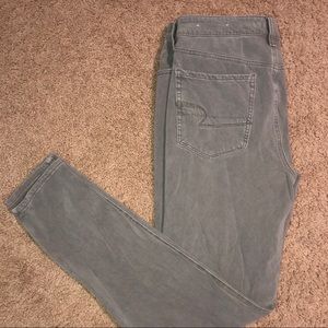 Grey American Eagle Skinny Jeans